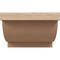 Ekena Millwork 6in. W x 4in. H x 16in. L Alpine Woodgrain TimberThane Rafter Tail, Primed Tan RFTUR06X04X16ALPRCPR - alternate 2